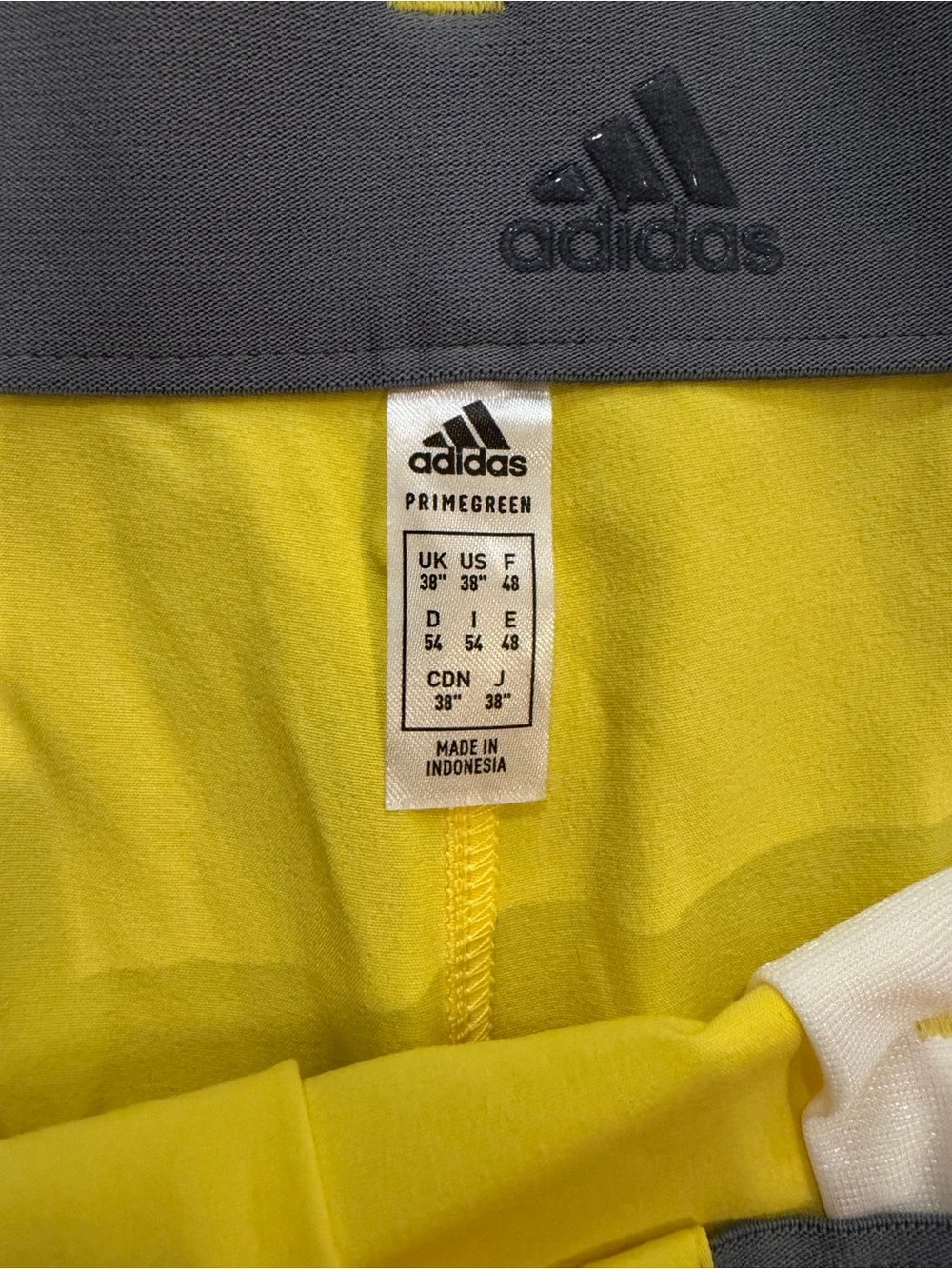 adidas Men's Flat-Front Golf Shorts in Bright Yellow